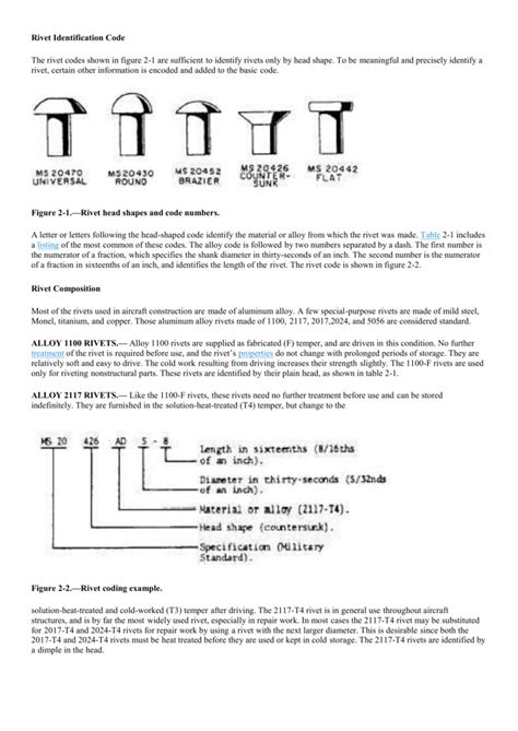 riveting aircraft sheet metal|aircraft mechanic rivet charts.